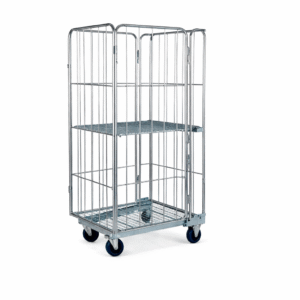 עגלת כלוב מתכנס