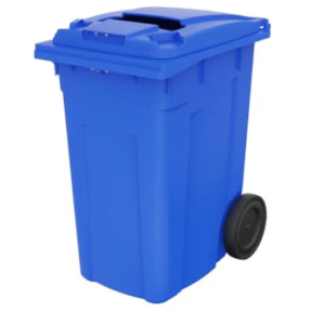 עגלת אשפה בצבע כחול  360 ליטר