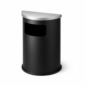 פח קיר לתלייה שחור ללא מאפרה