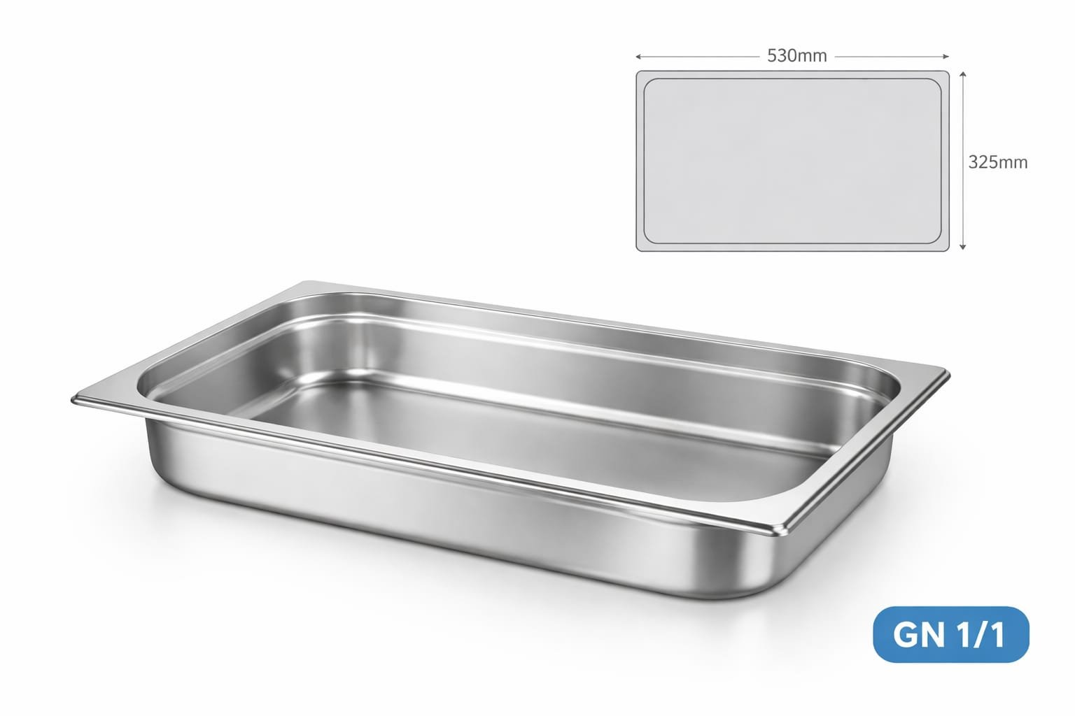 גסטרונום 1/1 GN- נירוסטה