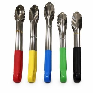 מלקחיים מנירוסטה - ידיות סיליקון צבעוניות