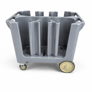 עגלת צלחות מקצועית- 6 הפרדות | כושר נשיאה עד 300 צלחות