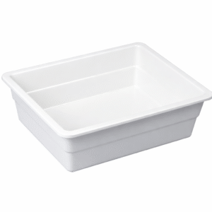 גסטרונום הגשה מלמין 1/2 עומק 100| לבן / שחור