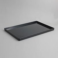 מגש לחדר 39X27X2 מלמין שחור