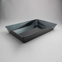 תבנית הגשה מלבנית 7X30X45 מלמין שחור