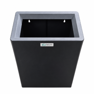 פח קיר שחור FE-3422B בגודל 34×22×50 ס״מ